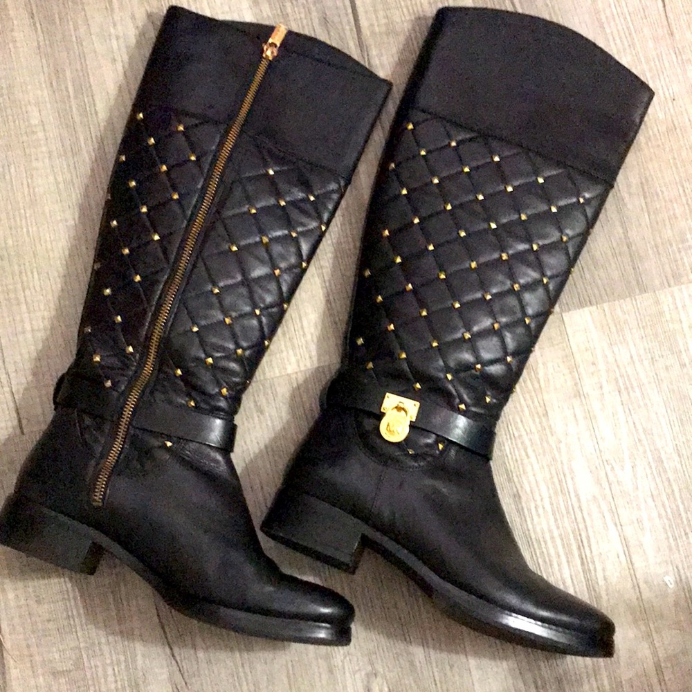 Michael Kors Black Leather Boots - Picture 12 of 12